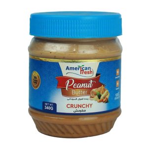 American fresh peanut butter crunchy blue 340 gm
