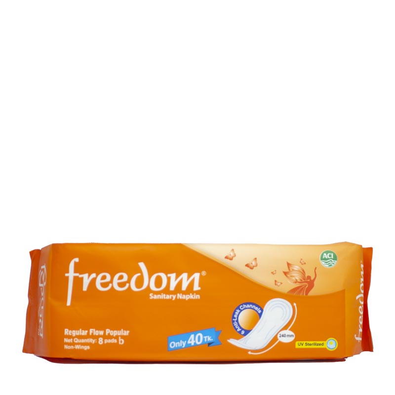 Freedom Sanitary Napkin Cotton soft Belt system 10 Pads